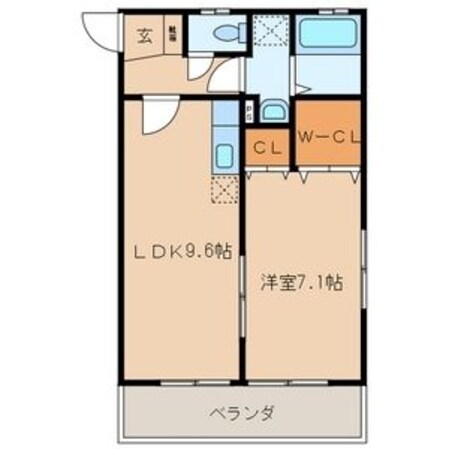 香椎駅 徒歩25分 2階の物件間取画像